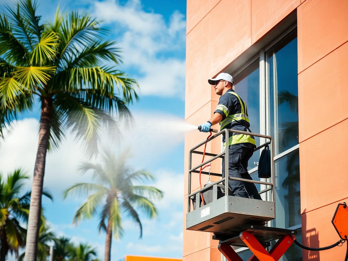 Commercial pressure washing Miami